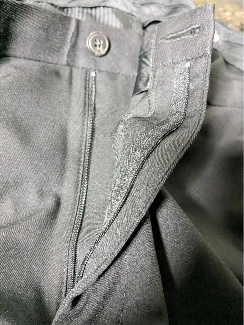 Haggar H26 Men's Black Dress Pants, W40 L30, Big & Tall, Comfort Waistband